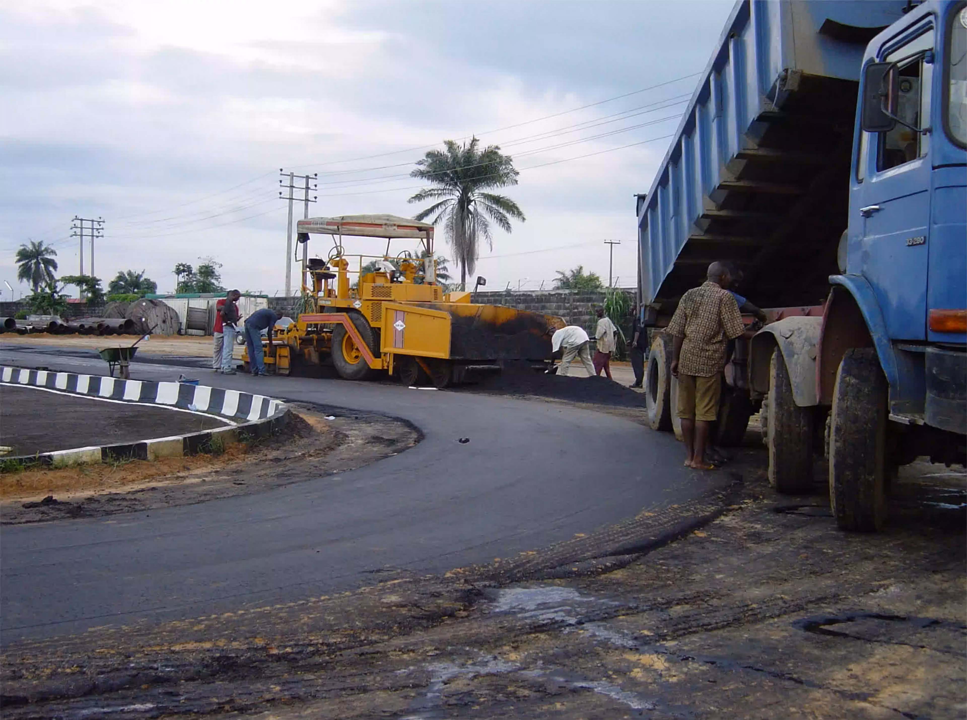 Road construction work by Gambeta Nigeria Limited