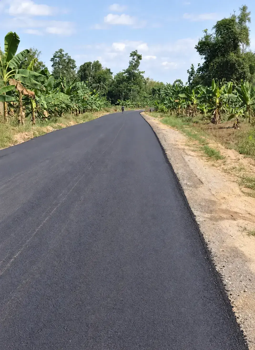 Asphalt road at Abuator