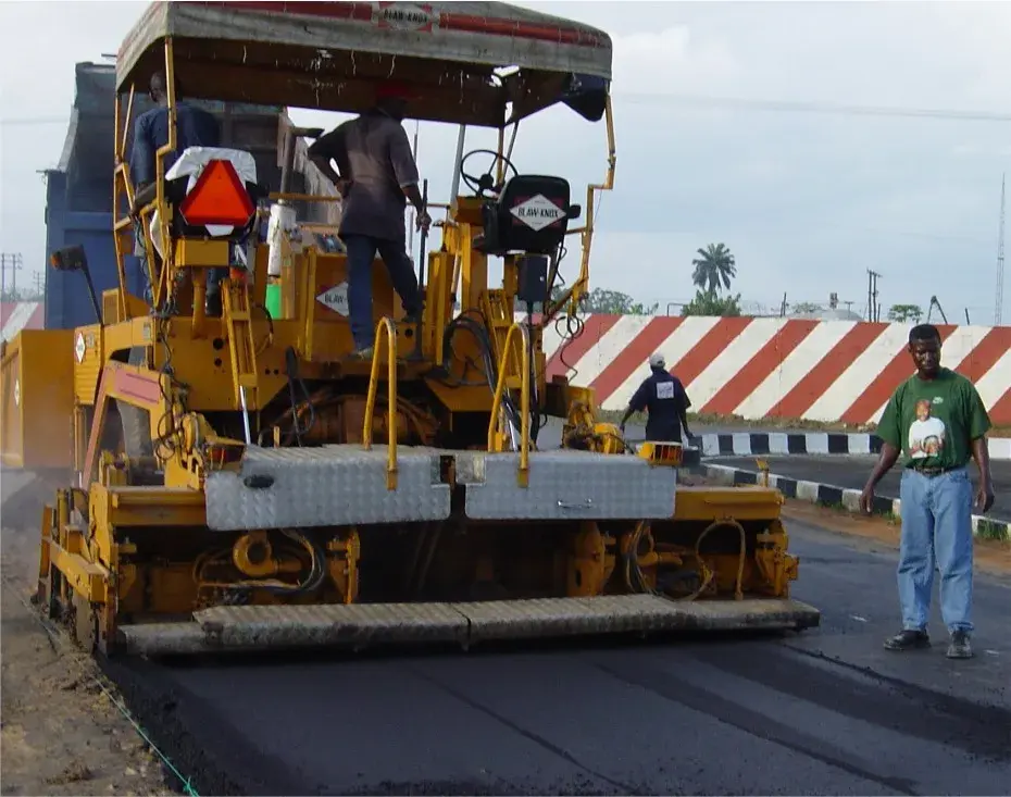 Aerial view of the Trans-Orashi highway corridor under construction in Rivers State